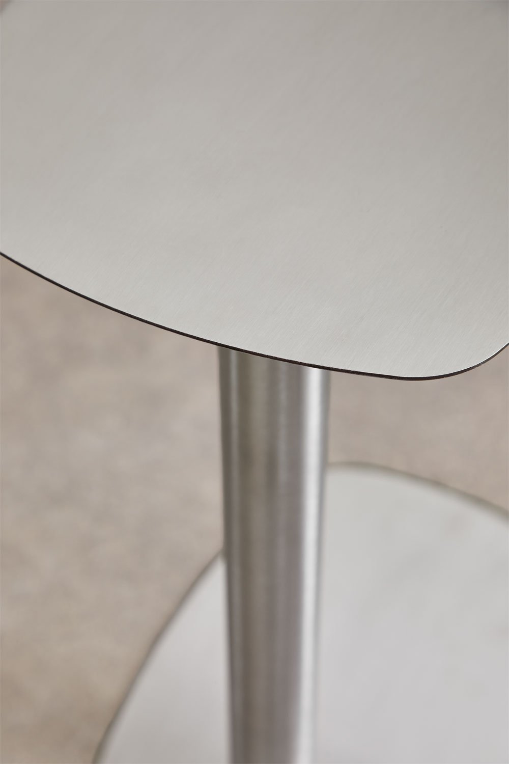 Rectangular side table 40x25 cm in stainless steel Odelia, gallery image 4