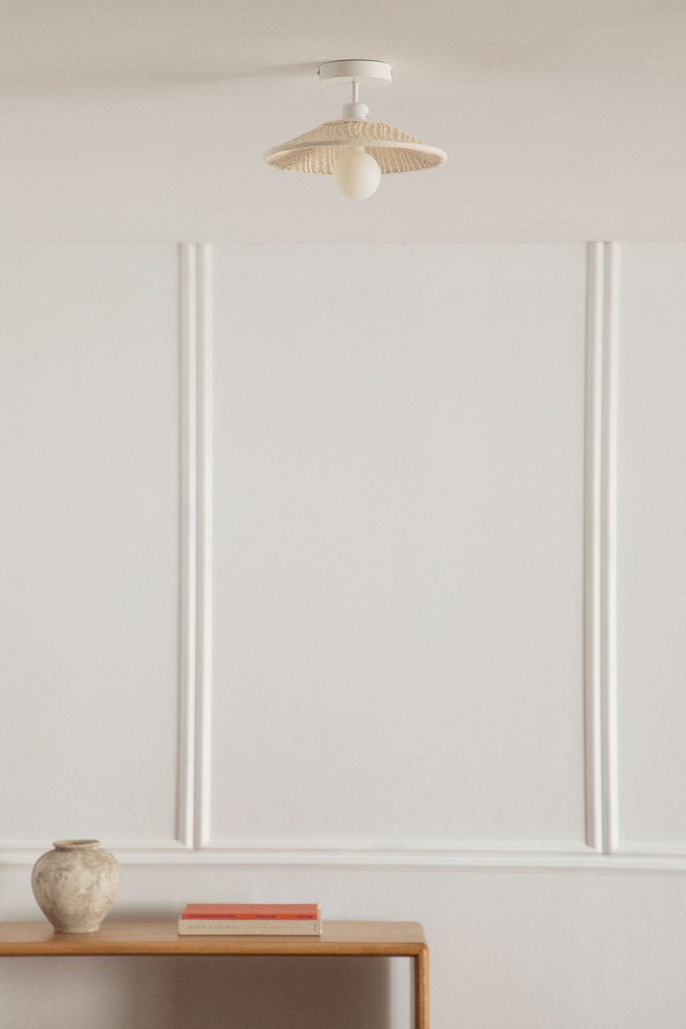 Linen Ceiling Lamp Massina, gallery image 1