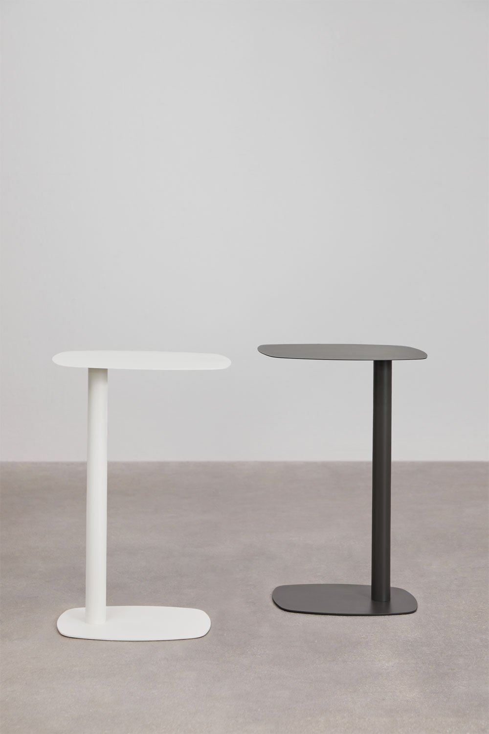 Rectangular garden side table 40x25 cm in stainless steel Odelia, gallery image 7