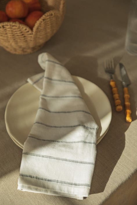 Set of 2 napkins in linen and cotton Yersek