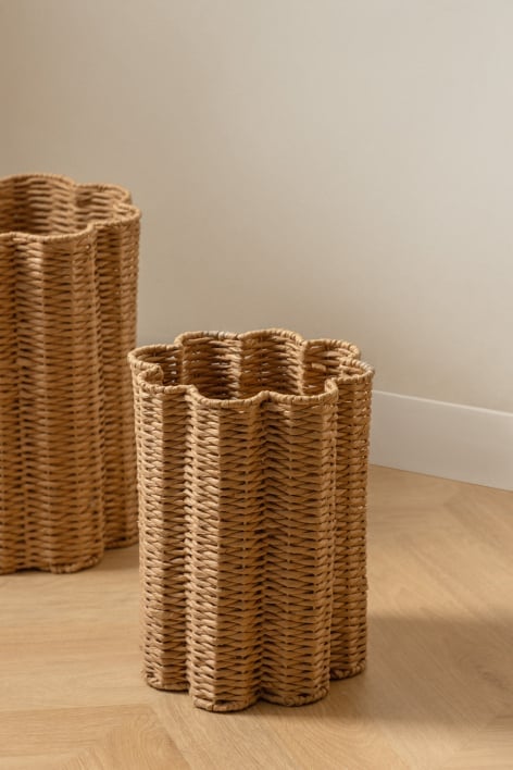 Tadinov braided rope and metal basket