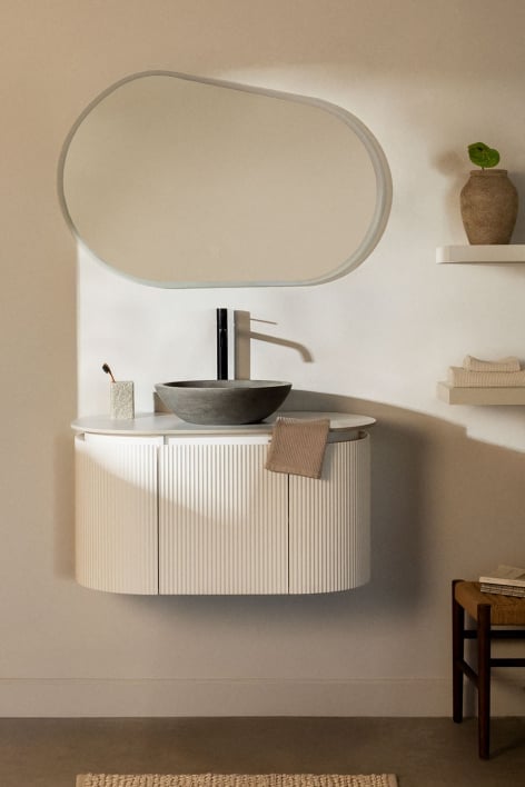 Carsone wooden bathroom furniture set - White