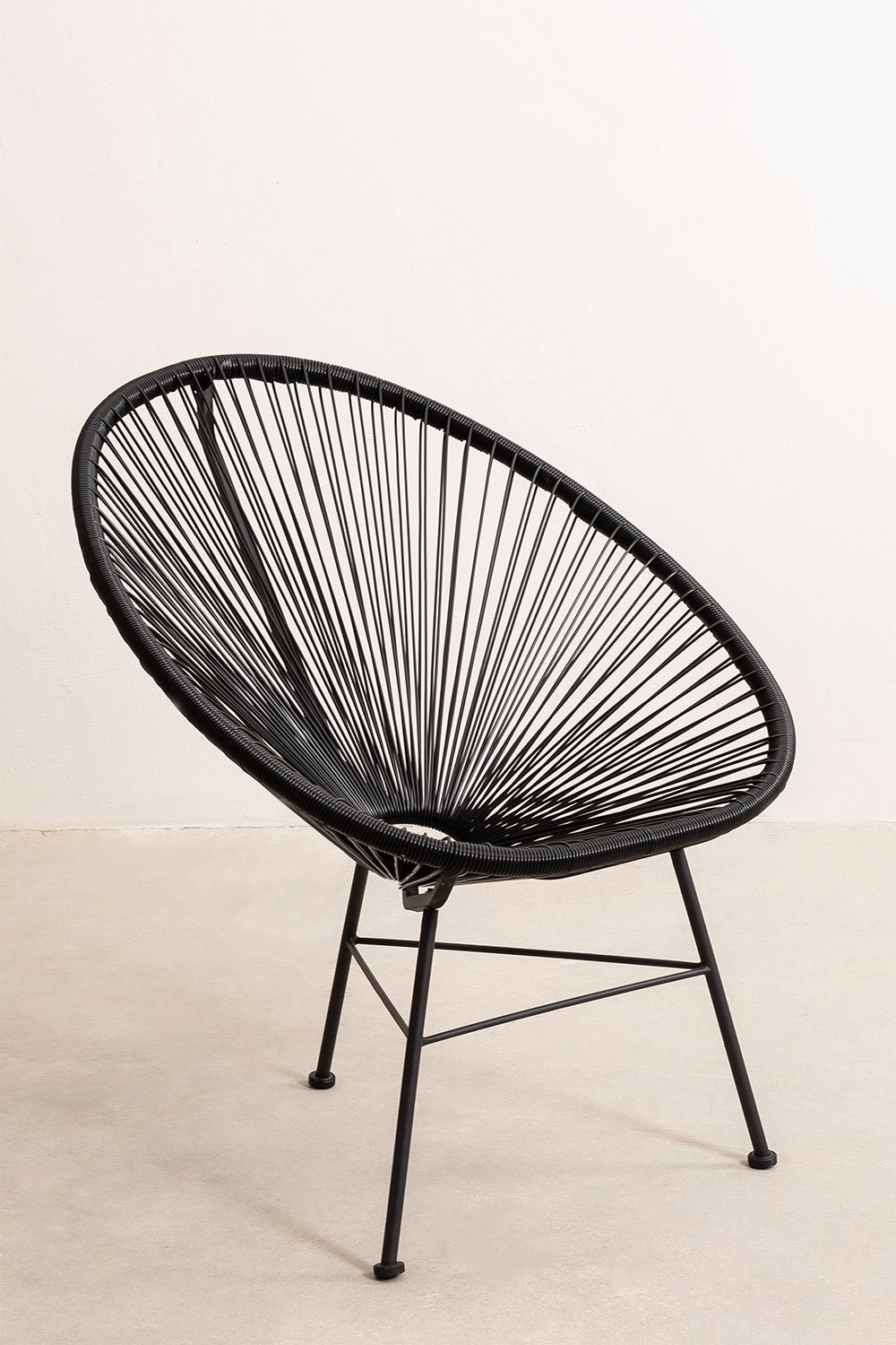 Garden chair in iron and synthetic wicker New Acapulco, gallery image 2