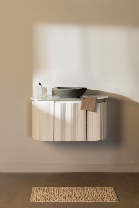Carsone wooden bathroom furniture set - White
