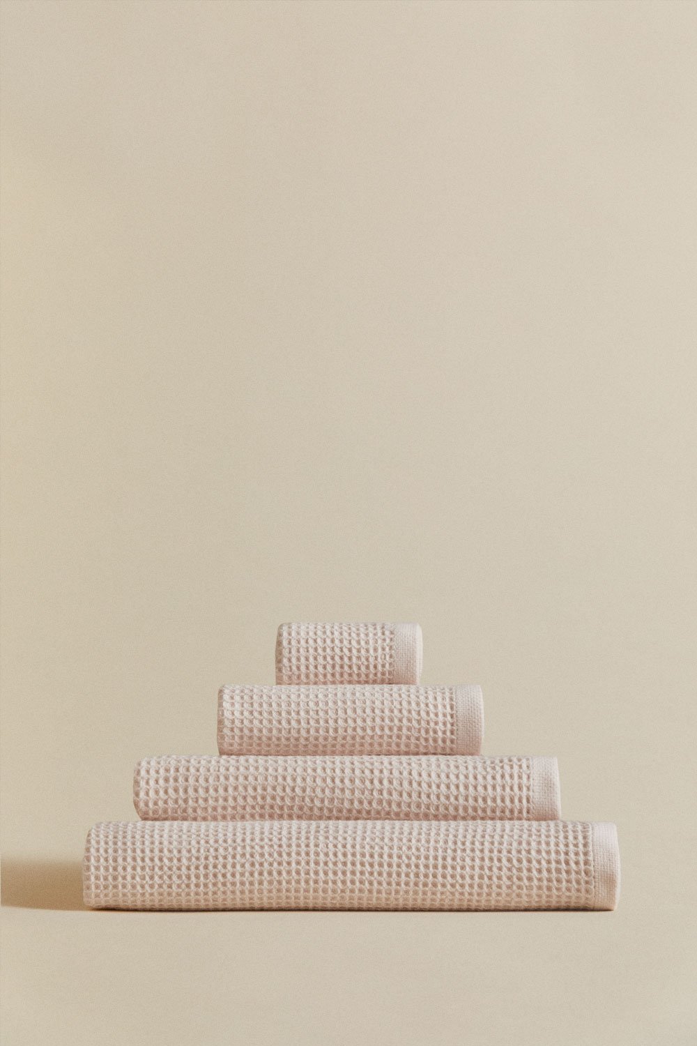 Set of 4 Fiorala waffle cotton towels, gallery image 7