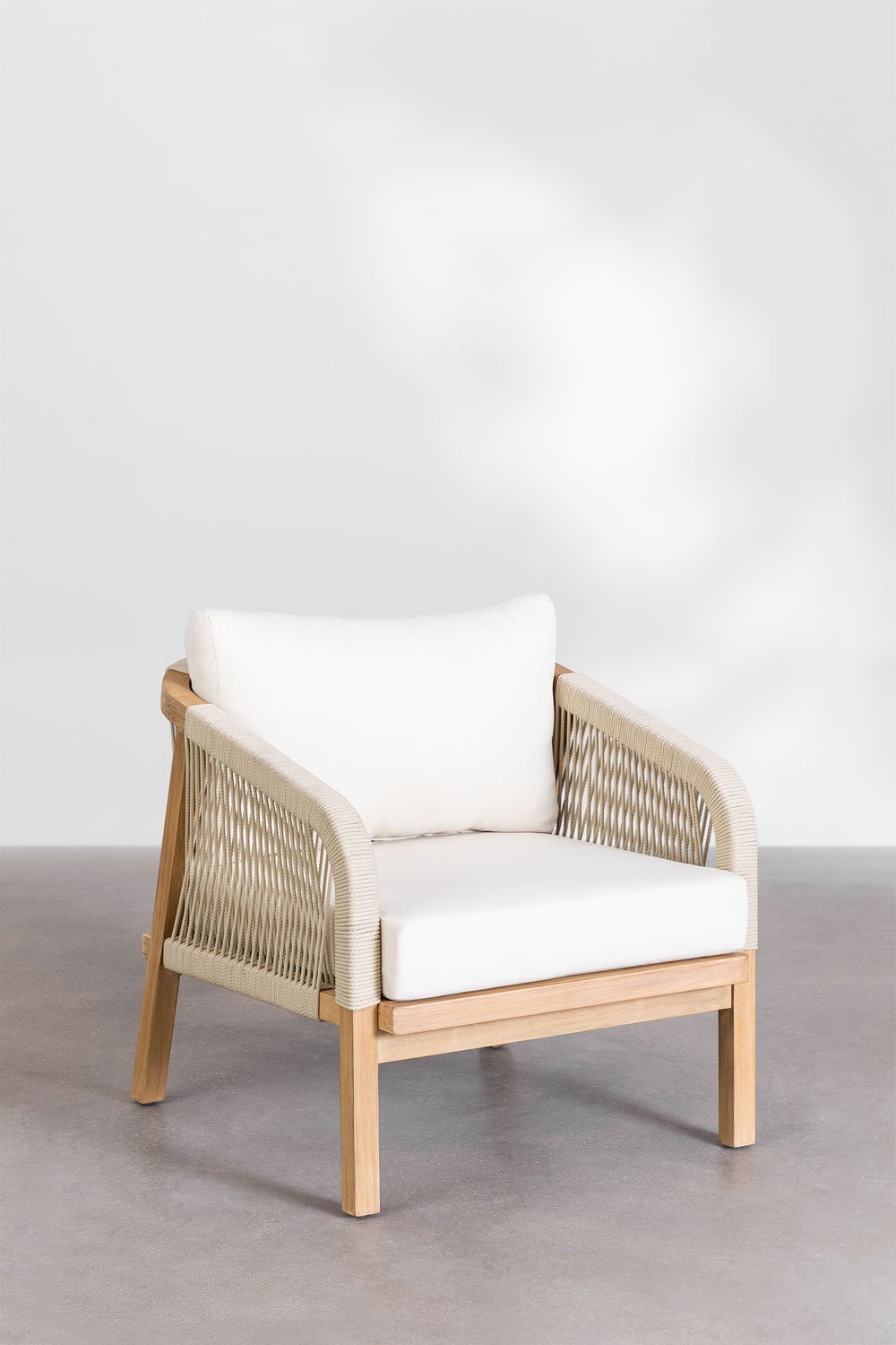 Pack of 2 garden chairs in Dubai acacia wood, gallery image 1
