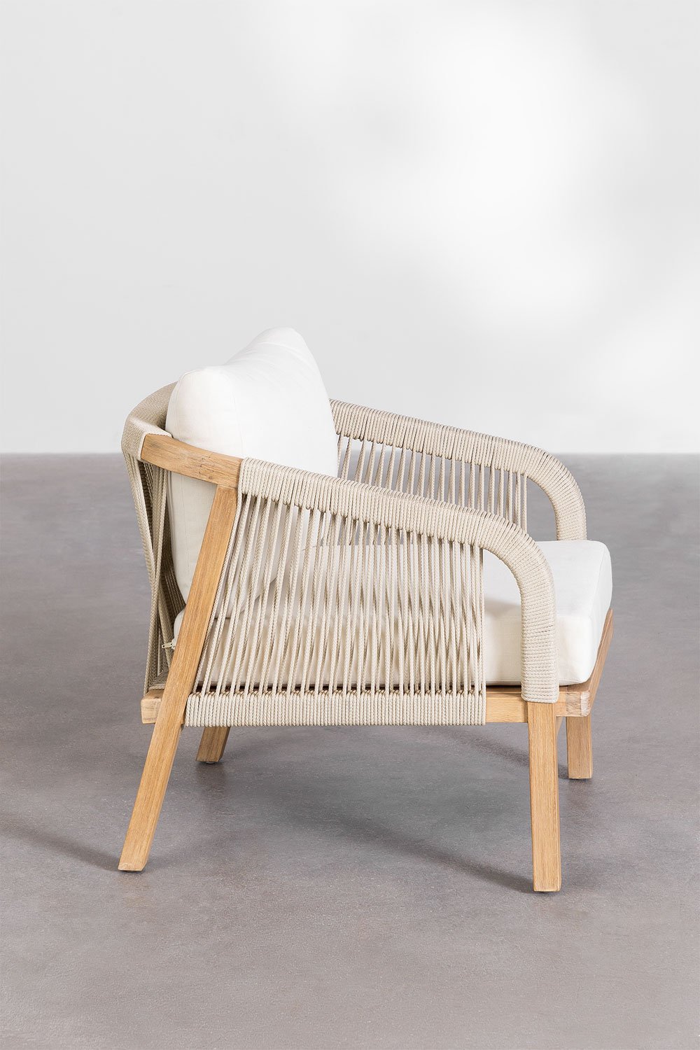 Pack of 2 garden chairs in Dubai acacia wood, gallery image 2