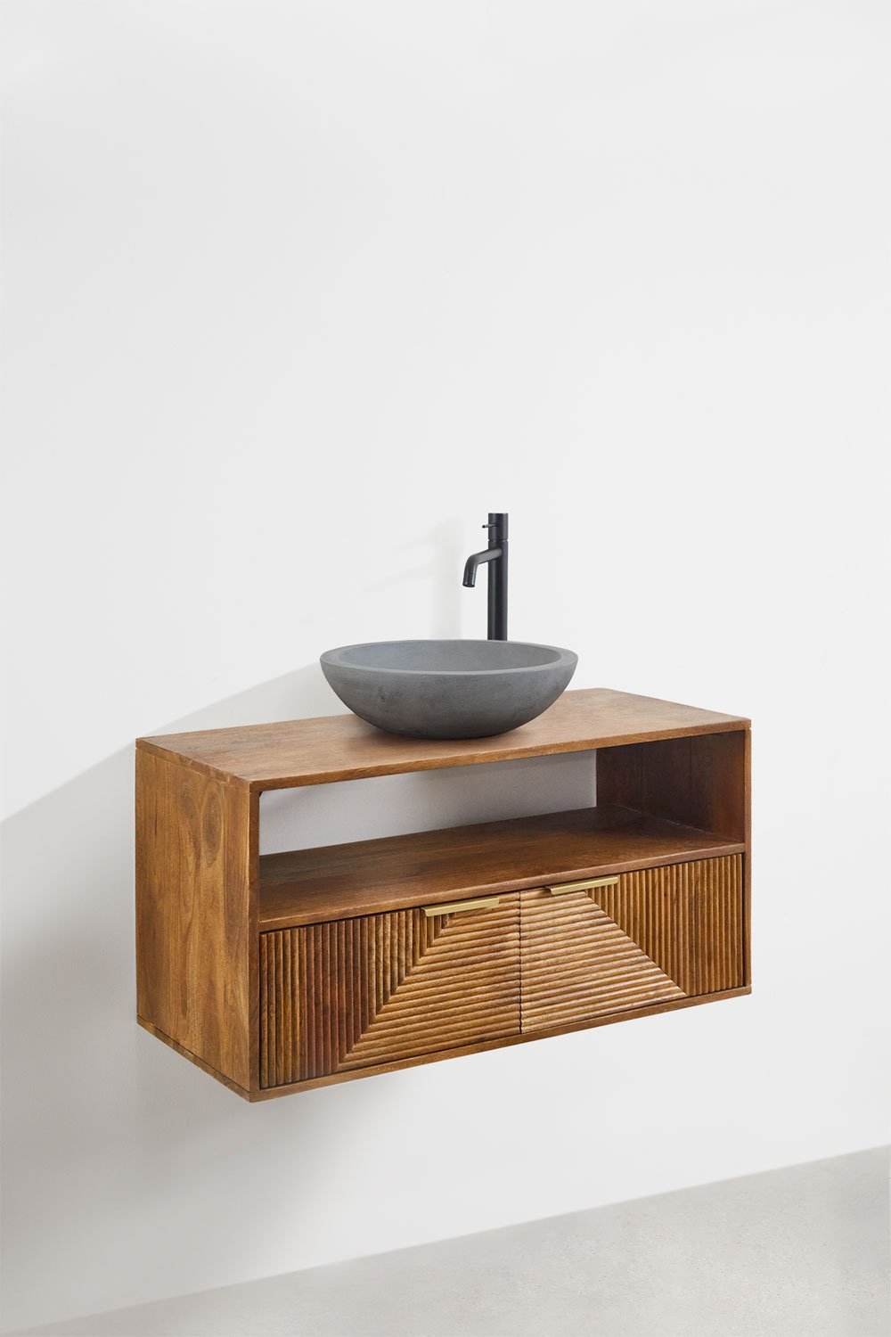 Mango wood bathroom furniture set Baty, gallery image 2