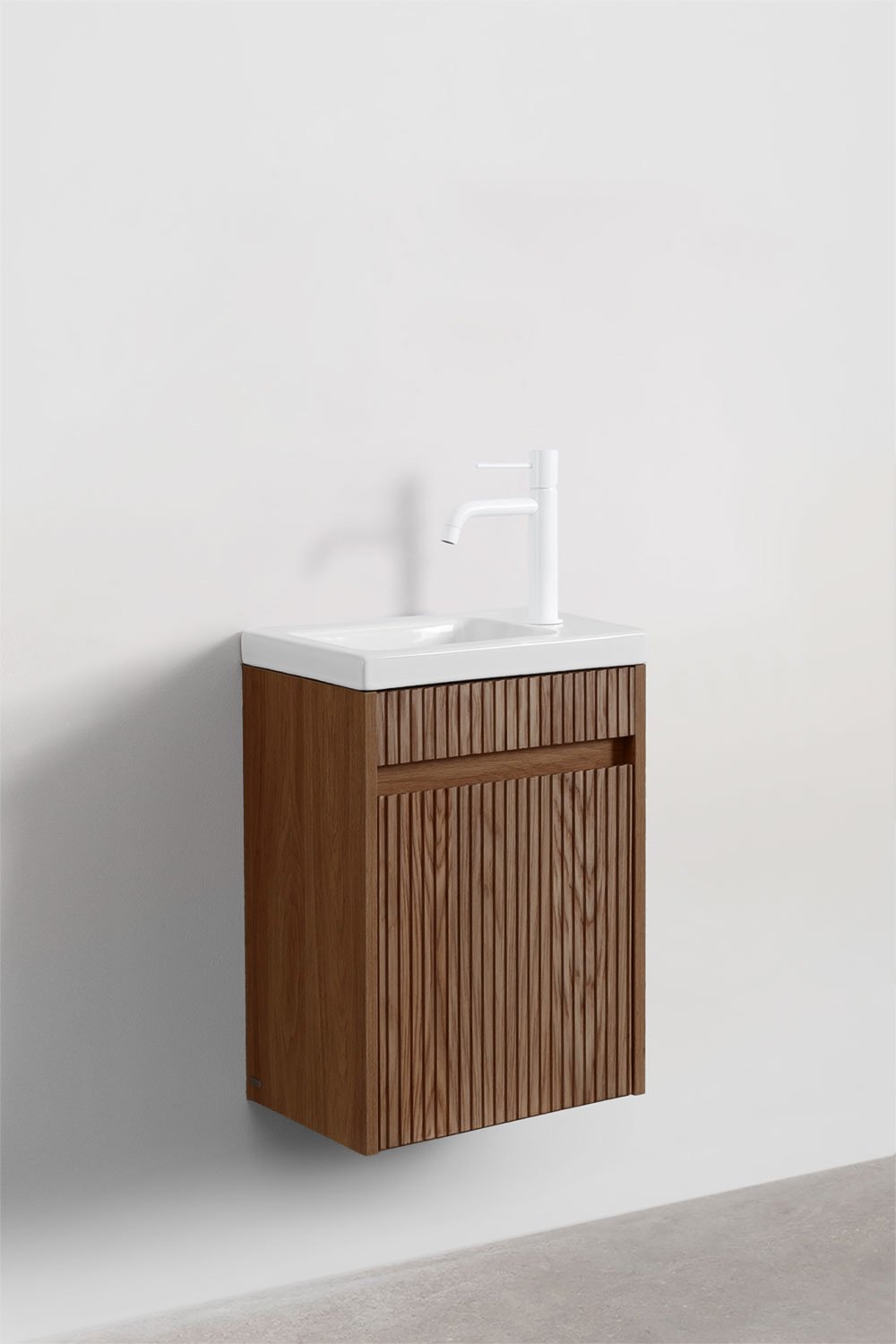 Narek wooden bathroom furniture set with integrated sink, gallery image 2