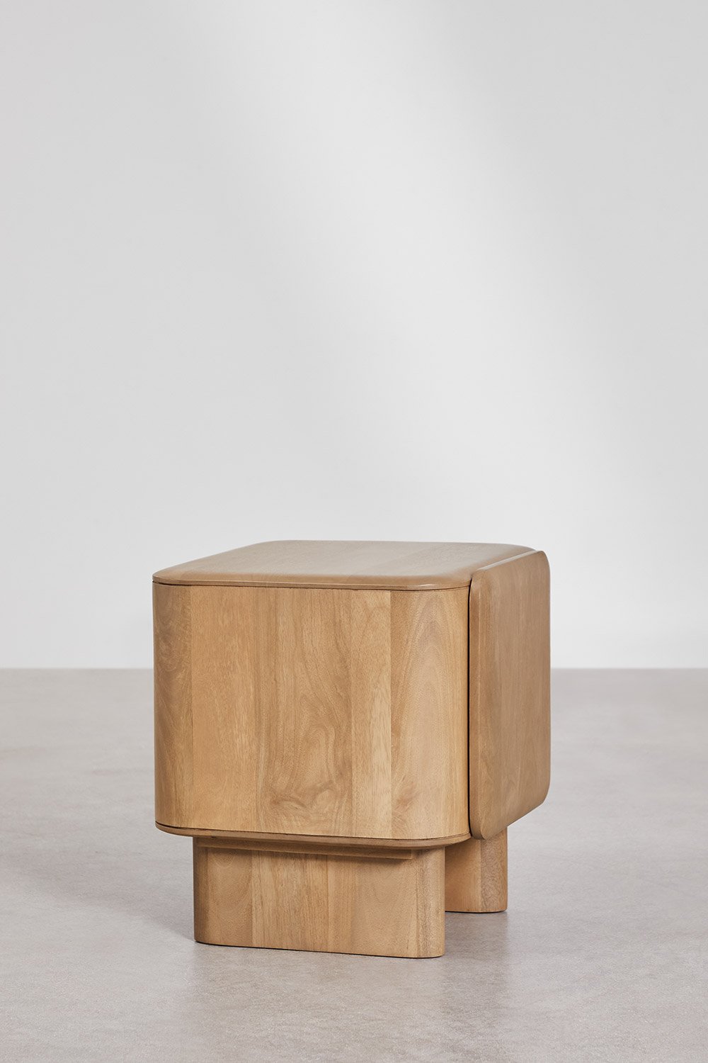 Nightstand 50x45 cm in mango wood Miller, gallery image 4