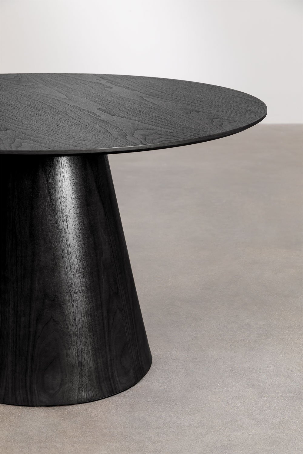 Aura round wooden dining table, gallery image 2