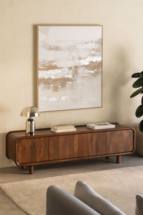 Gina mango wood TV cabinet 175x45 cm