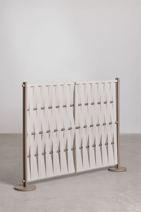 Pack of 2 garden screens in aluminum and Tunas rope