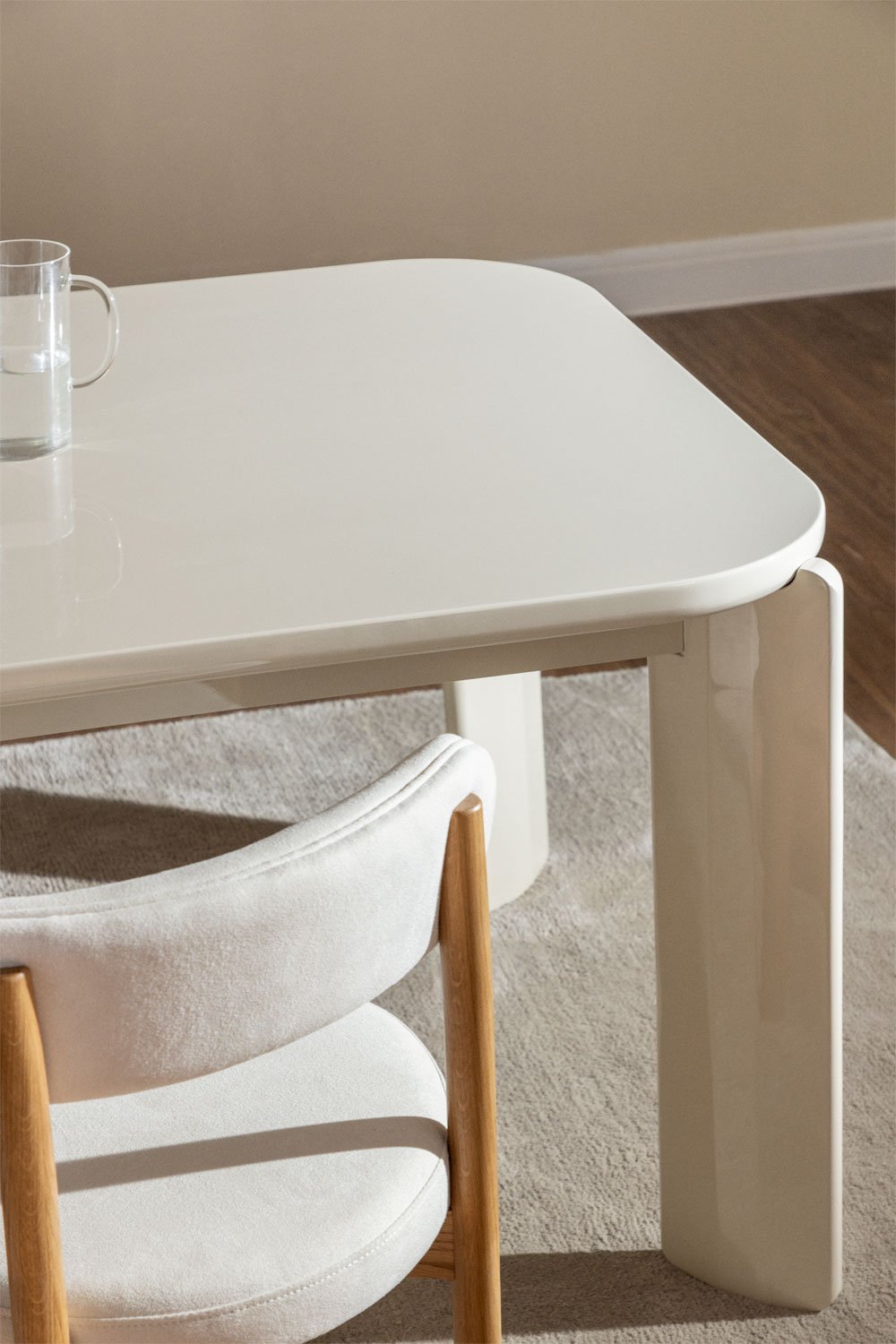 Rectangular dining table 200x100 cm in MDF Geneva, gallery image 2
