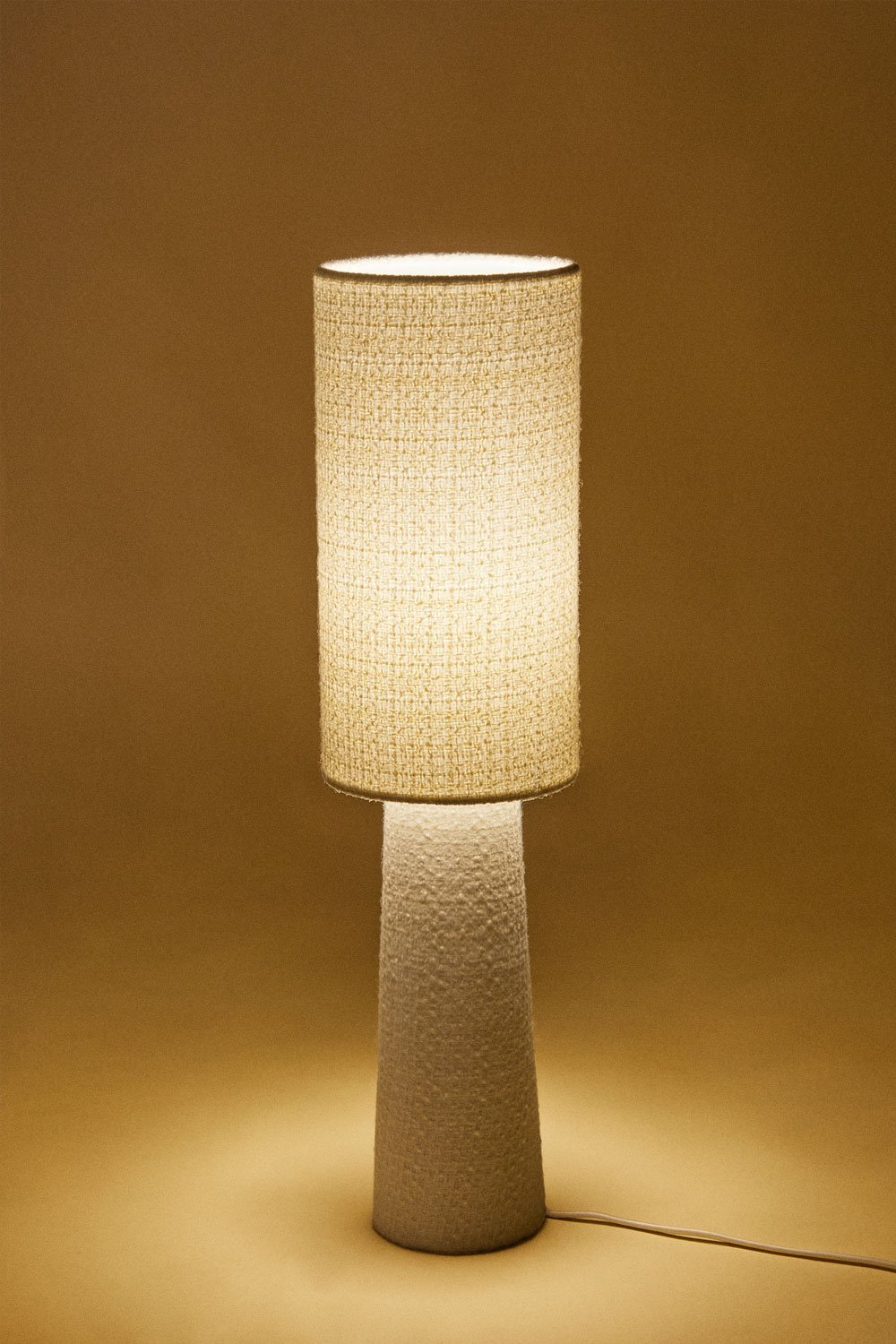 Bercy fabric and iron table lamp, gallery image 4