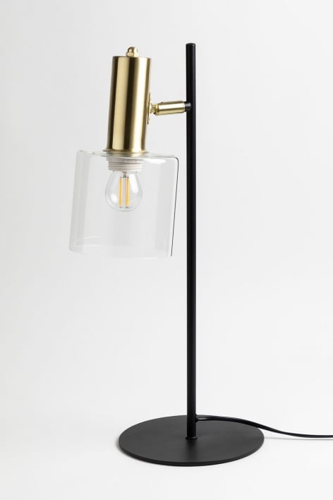 Andalusian directional table lamp in iron and glass