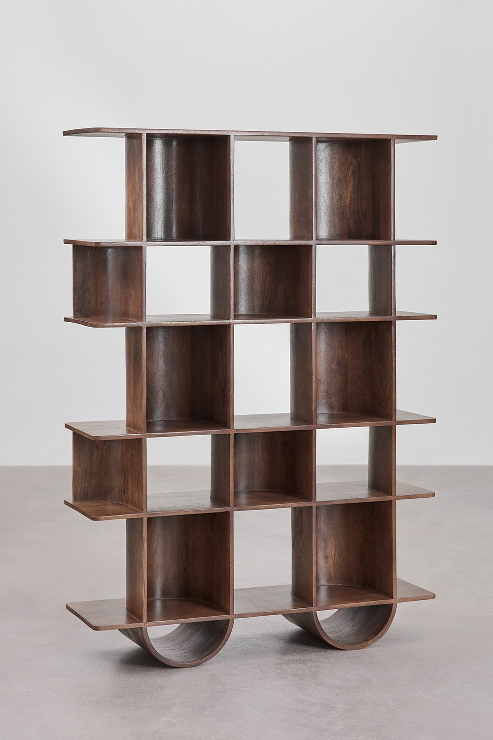 Shelving unit ↑180 cm in Flin wood, gallery image 3