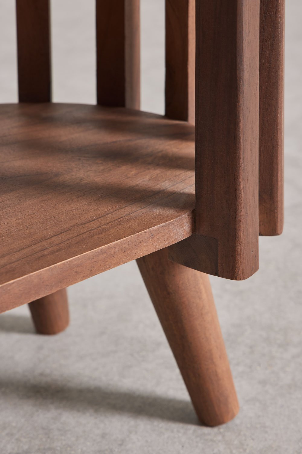 Pack of 2 bedside tables 50x35 cm in Dragor acacia wood, gallery image 7