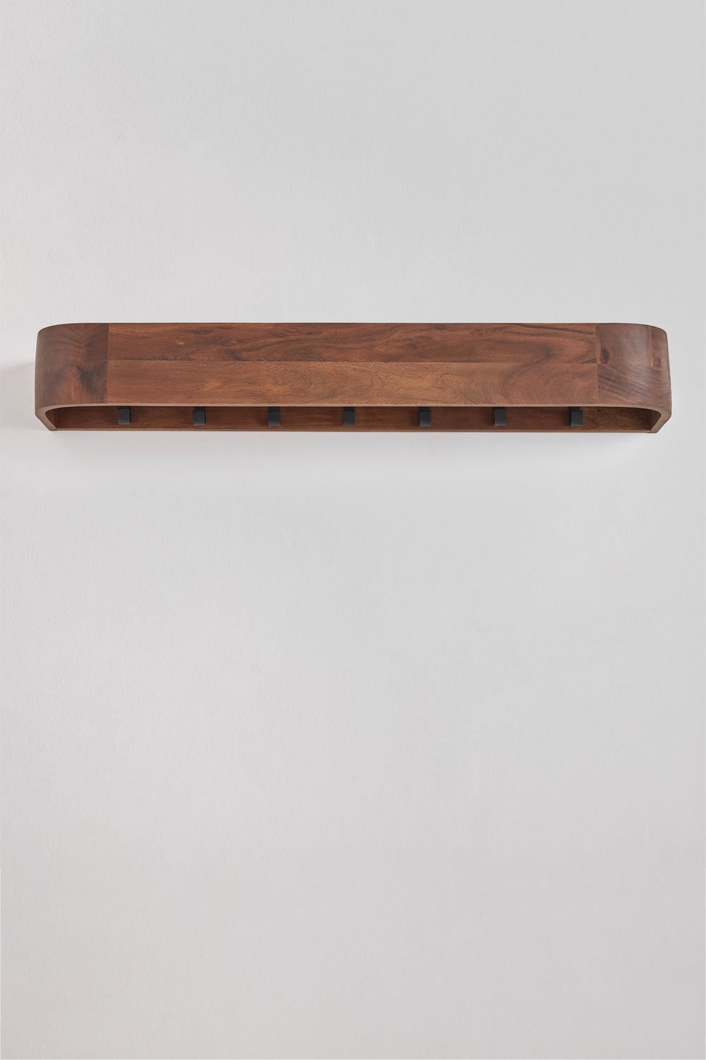 Acacia Wood Wall Coat Rack Frigia, gallery image 4