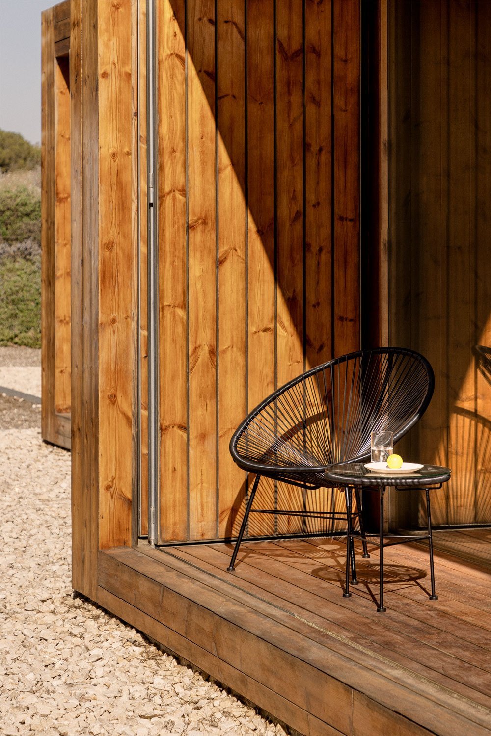 New Acapulco garden chair in steel and synthetic wicker, gallery image 1