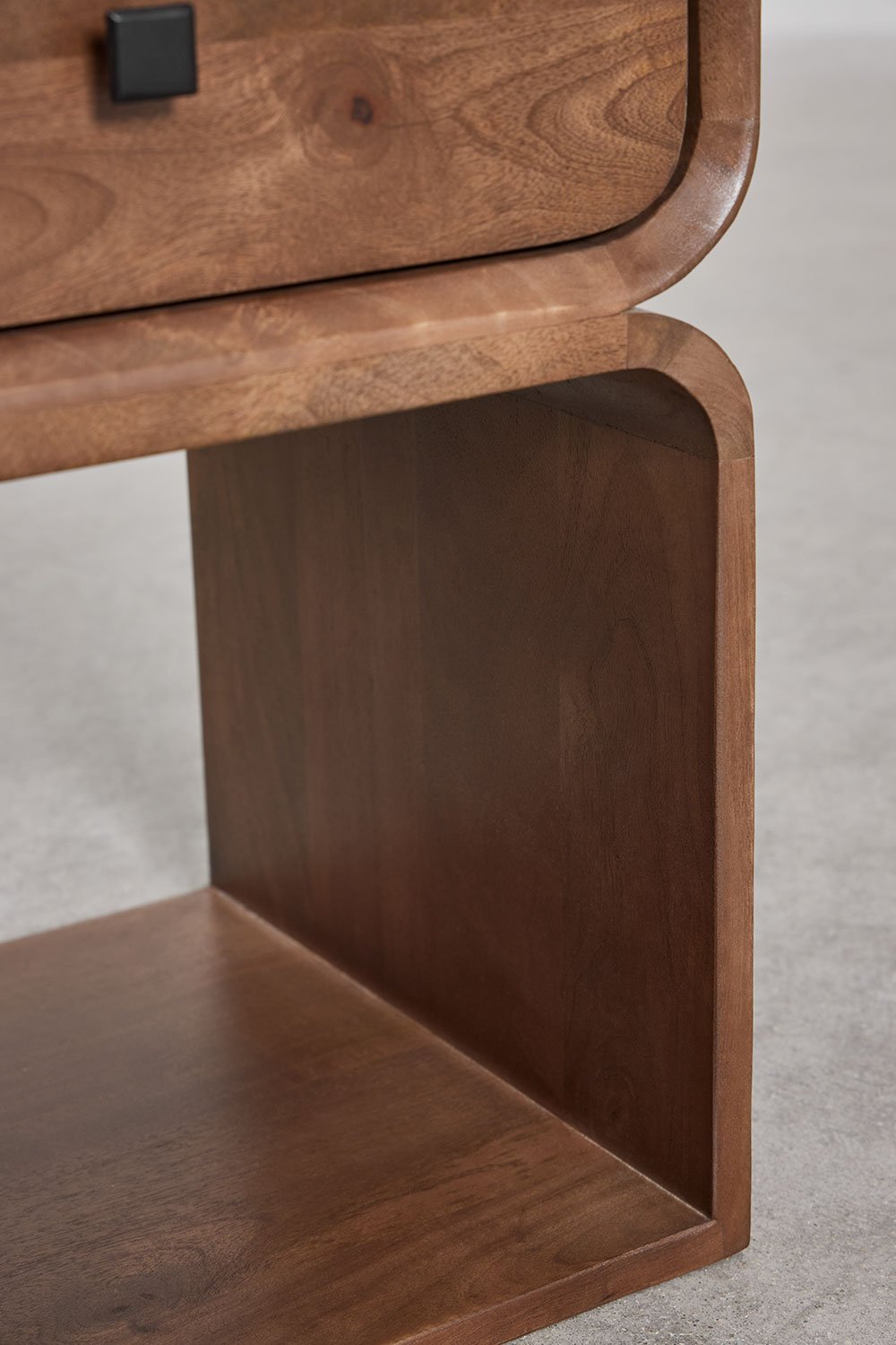 Pack of 2 Ferni wooden bedside tables, 40x35 cm, gallery image 7