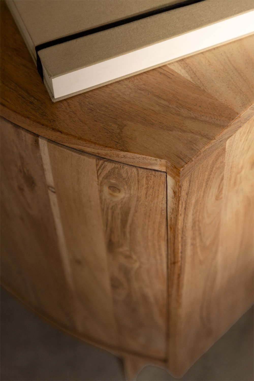 Pack of 2 bedside tables 40x35 cm in Atlanta wood, gallery image 2