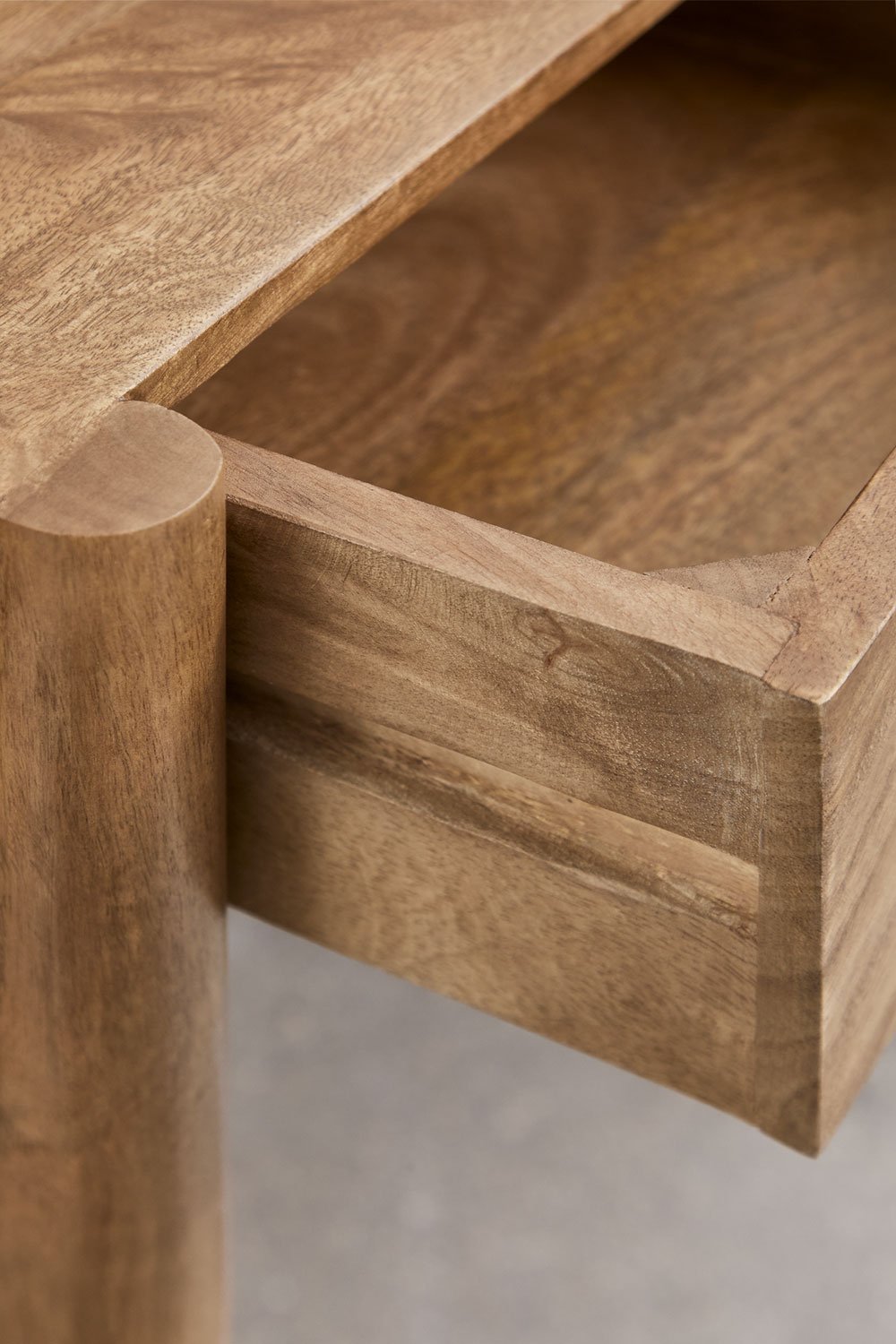 Pack of 2 bedside tables 45x45 cm in Antonela mango wood, gallery image 6