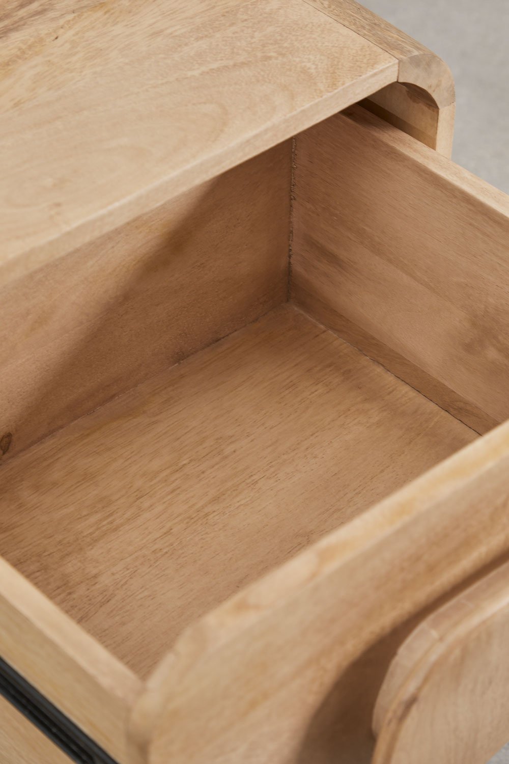 Joel mango and acacia wood bedside table, gallery image 6