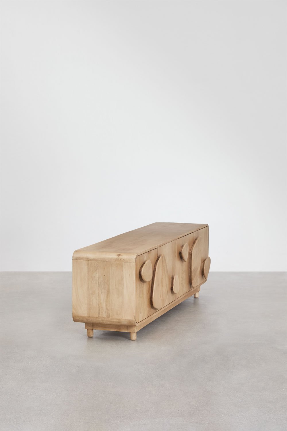 Joel mango wood TV cabinet 180x40 cm, gallery image 4