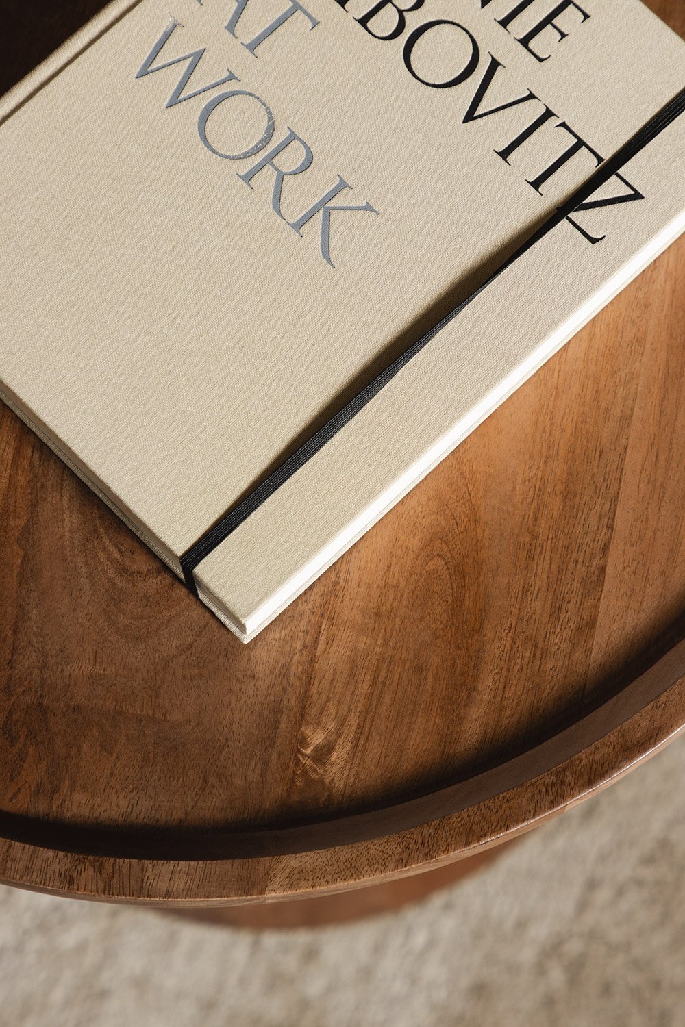 Naiara round side table Ø50 cm in mango wood, gallery image 2