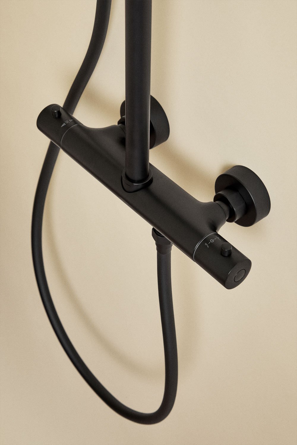 Orveta brass thermostatic shower column, gallery image 9