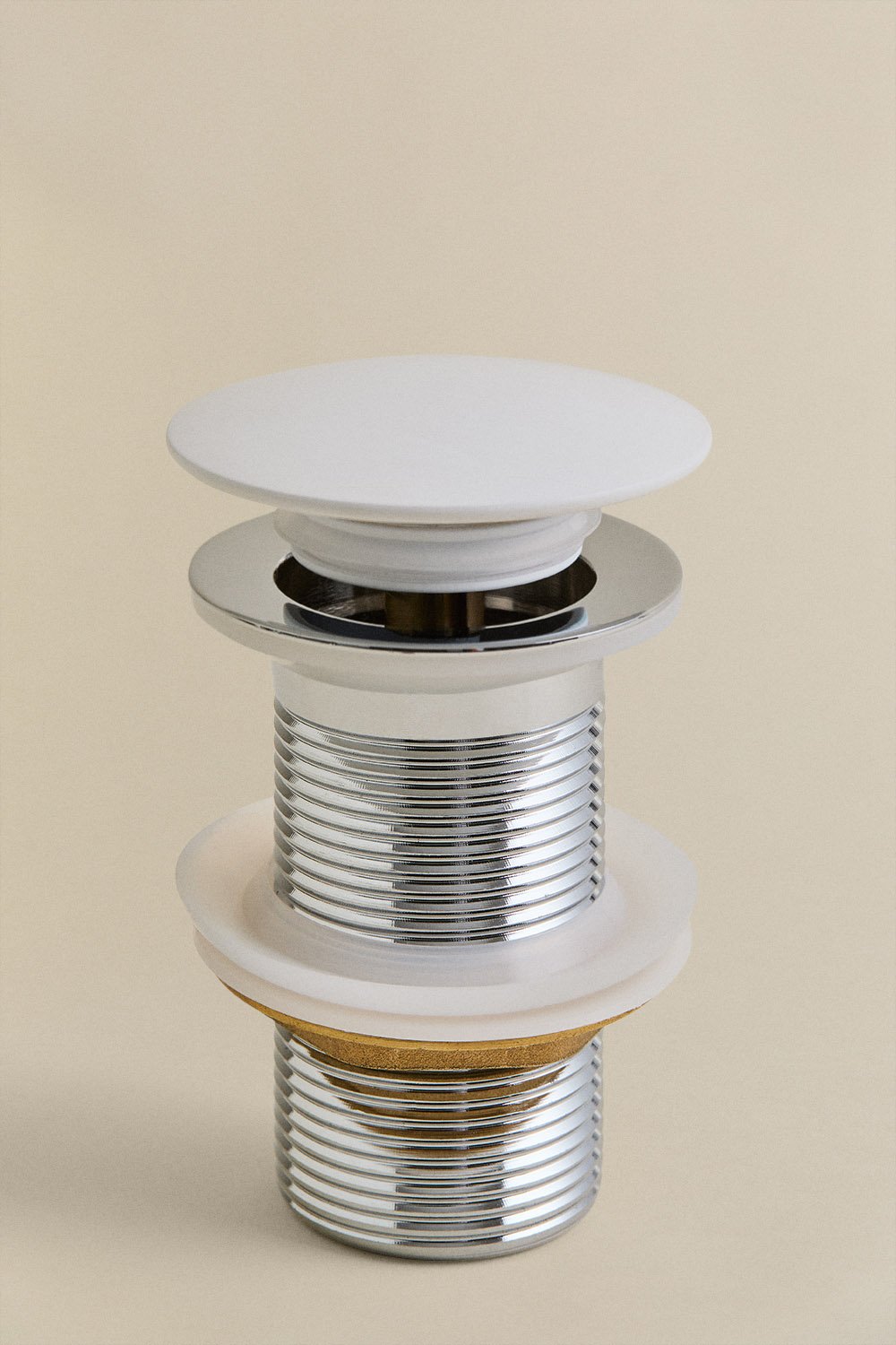 Alameda brass basin tap set and Orveta stainless steel and brass Click-Clack basin drain valve, gallery image 2
