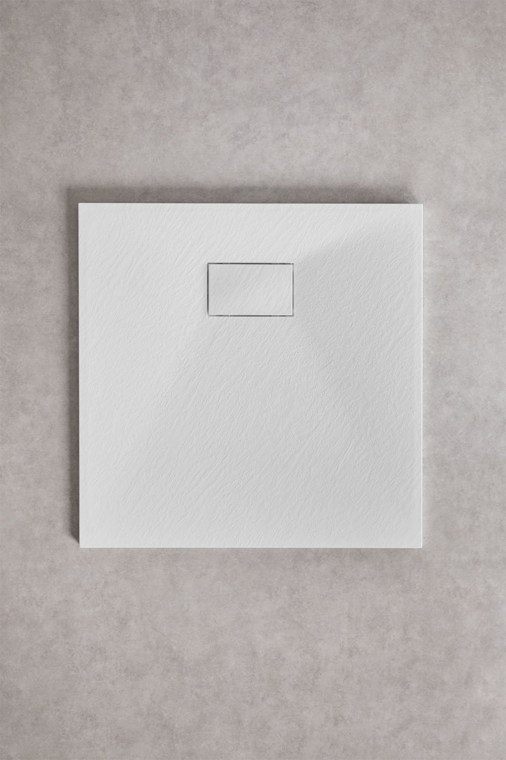 Square non-slip and extra-flat SMC resin shower tray Soho, gallery image 1