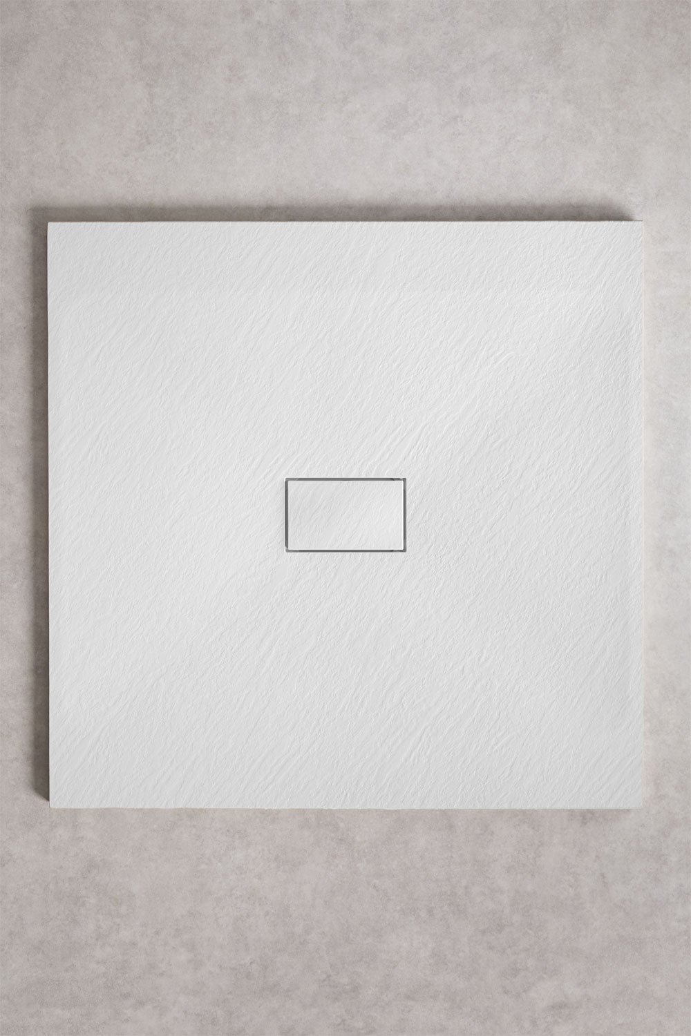 Square non-slip and extra-flat SMC resin shower tray Soho, gallery image 1