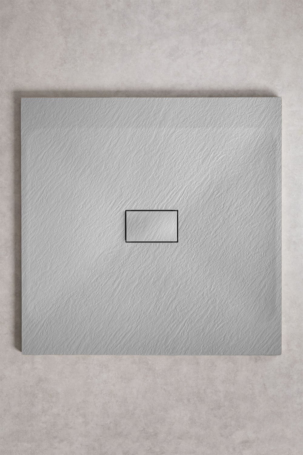 Square non-slip and extra-flat SMC resin shower tray Soho, gallery image 1