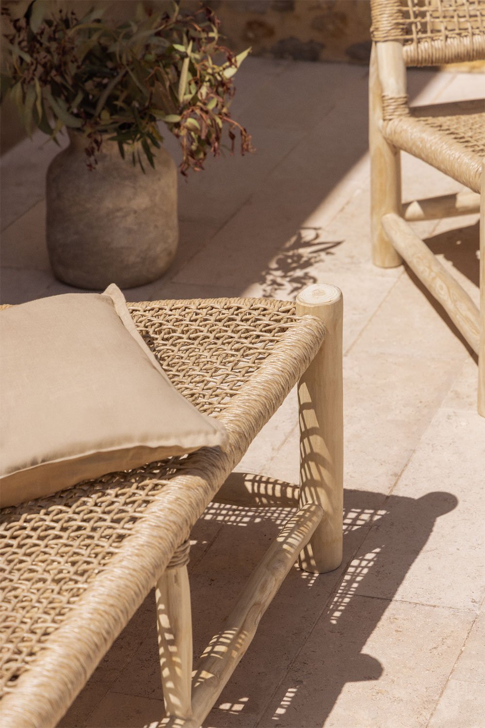 Bientina 2 seater teak garden sofa, gallery image 2