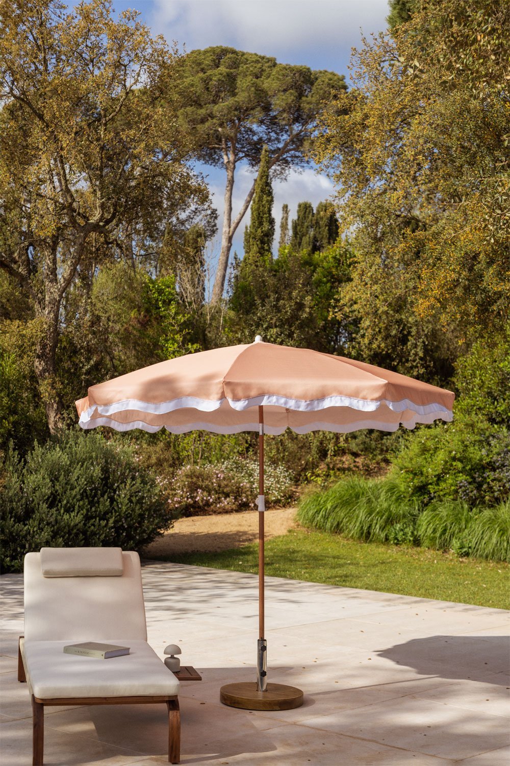 Jarko parasol Ø230 cm in fabric and steel, gallery image 1