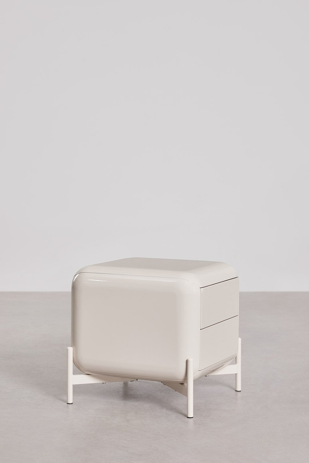 Bedside table 45x45 cm in MDF Alazne, gallery image 2
