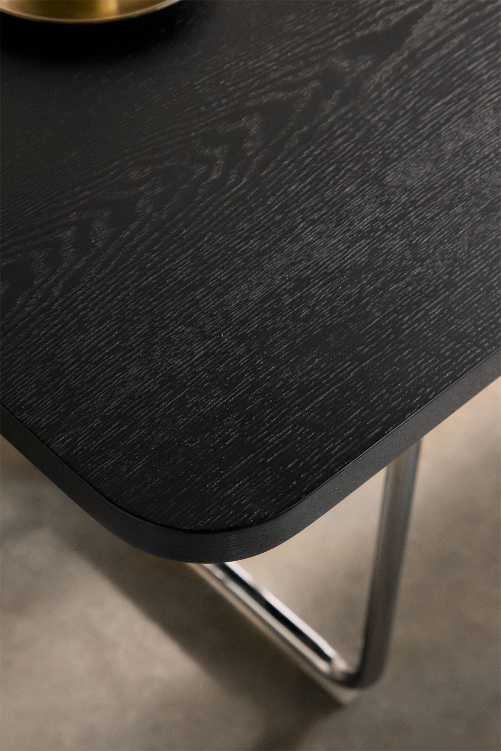Rectangular dining table in MDF and stainless steel Tento, gallery image 2