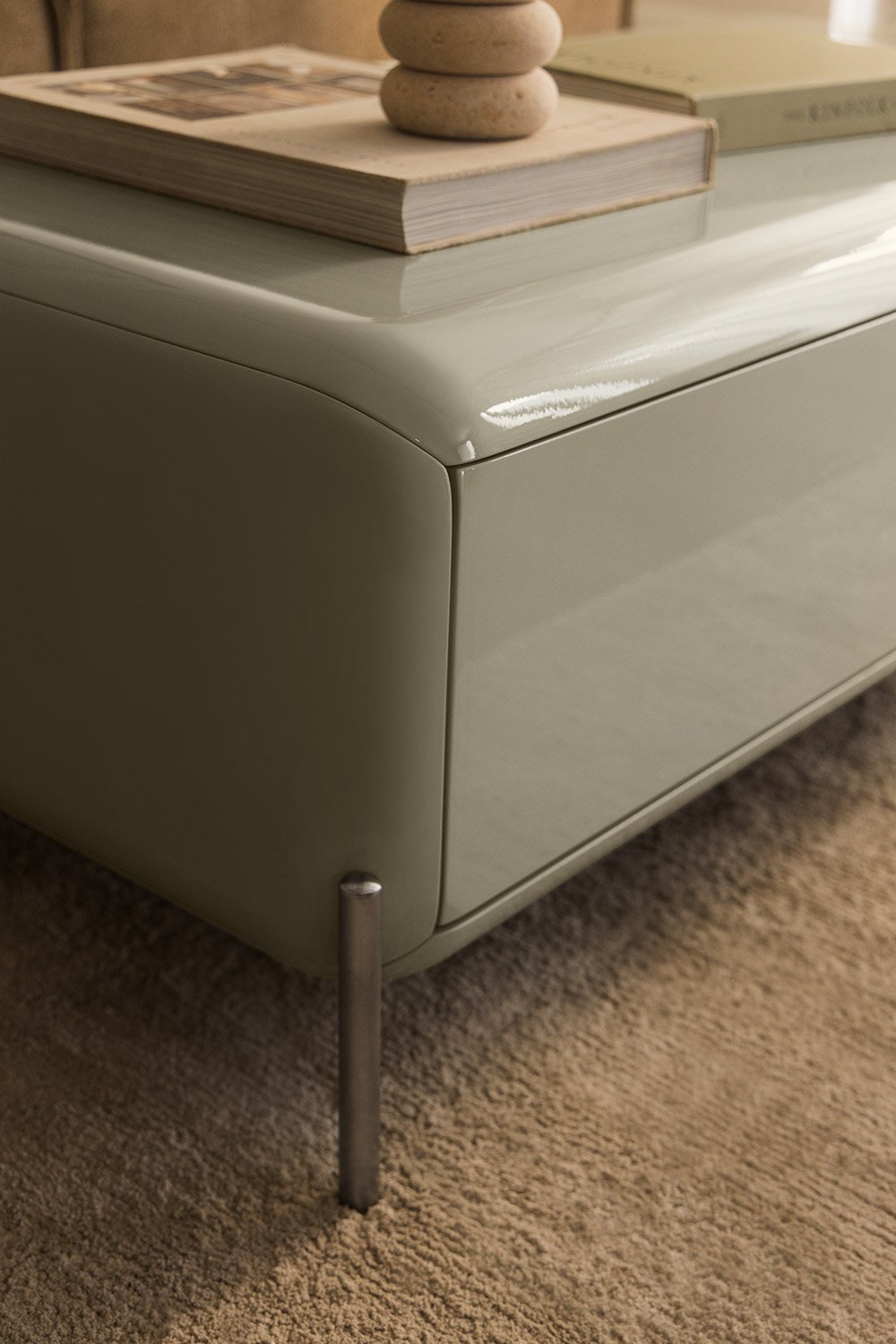 Rectangular center table 120x60 cm in MDF Alazne, gallery image 2