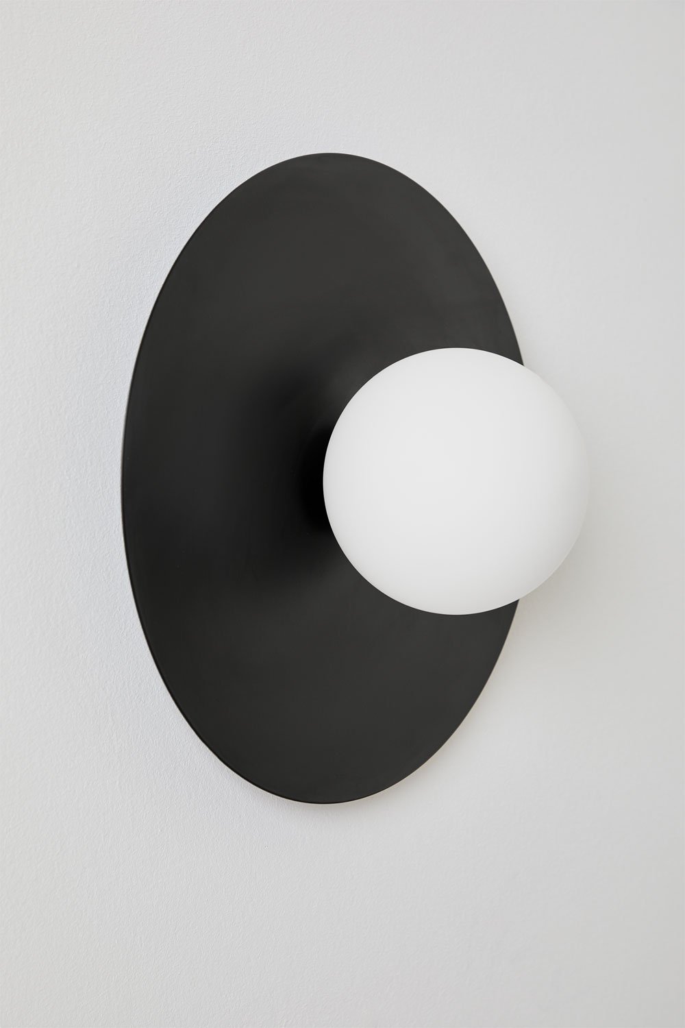 Anine iron and glass wall lamp, gallery image 1