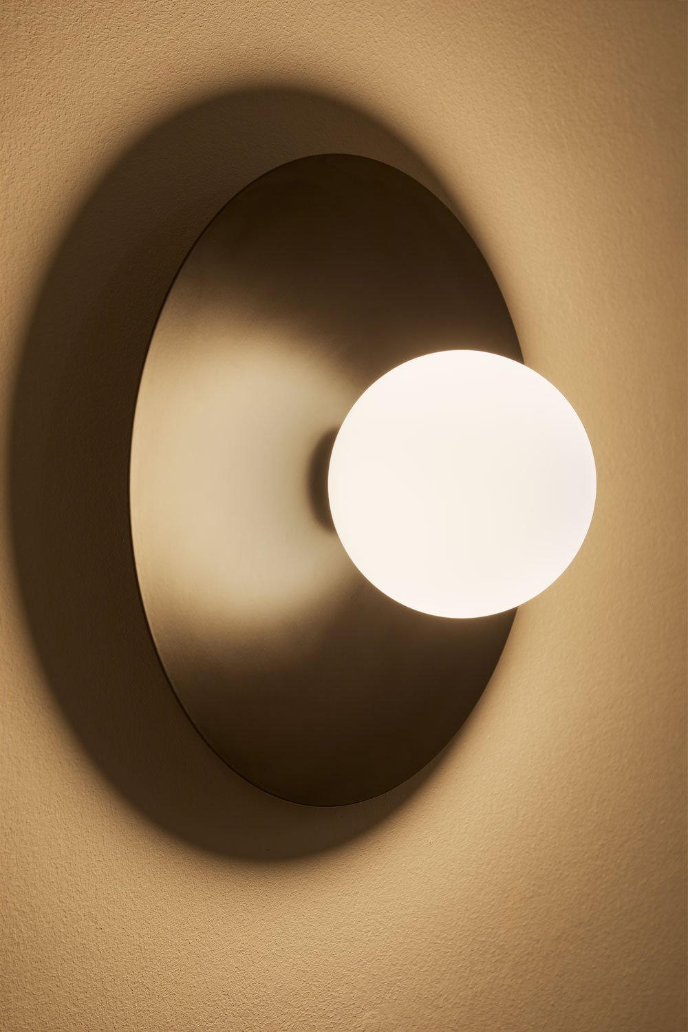 Anine iron and glass wall lamp, gallery image 2