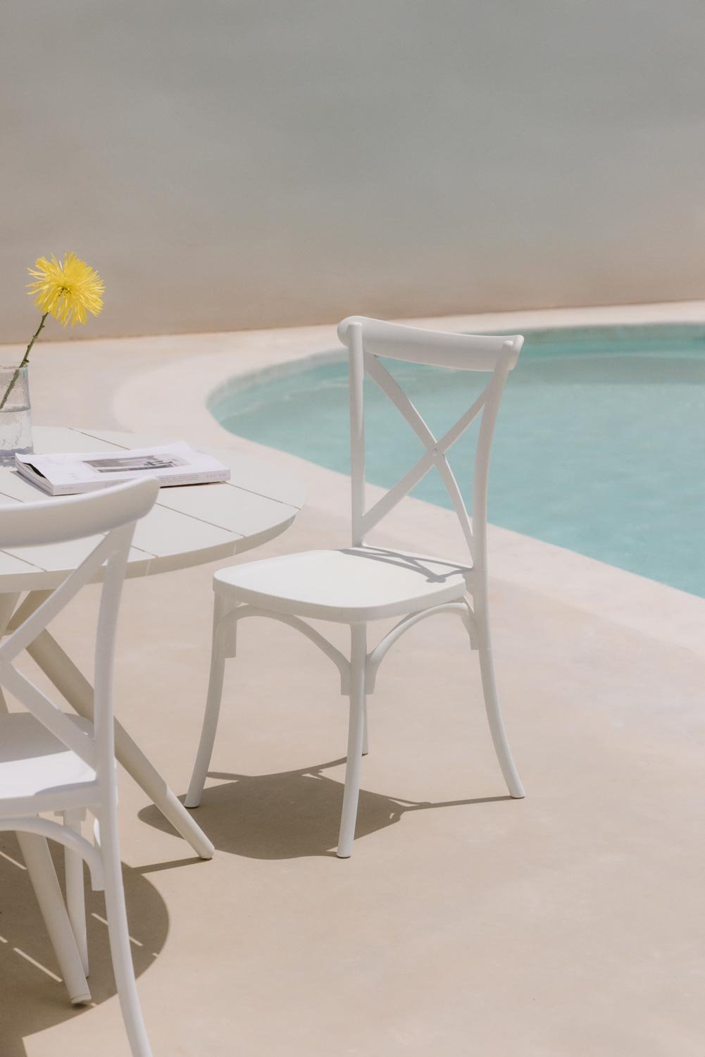 Pack of 2 Otax stackable garden chairs, gallery image 1