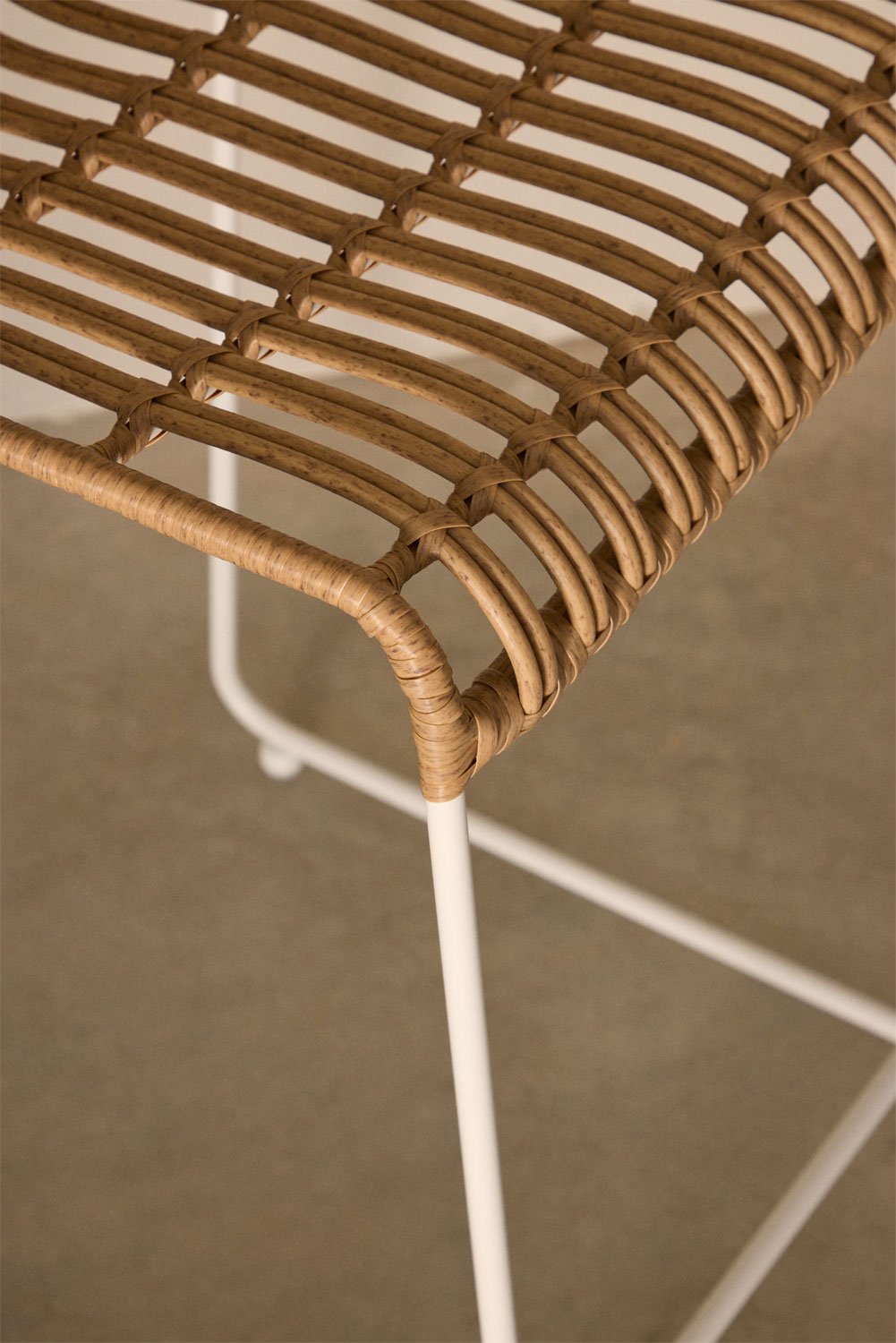 Aroa High Garden Stool in Synthetic Rattan (77.5 cm), gallery image 2