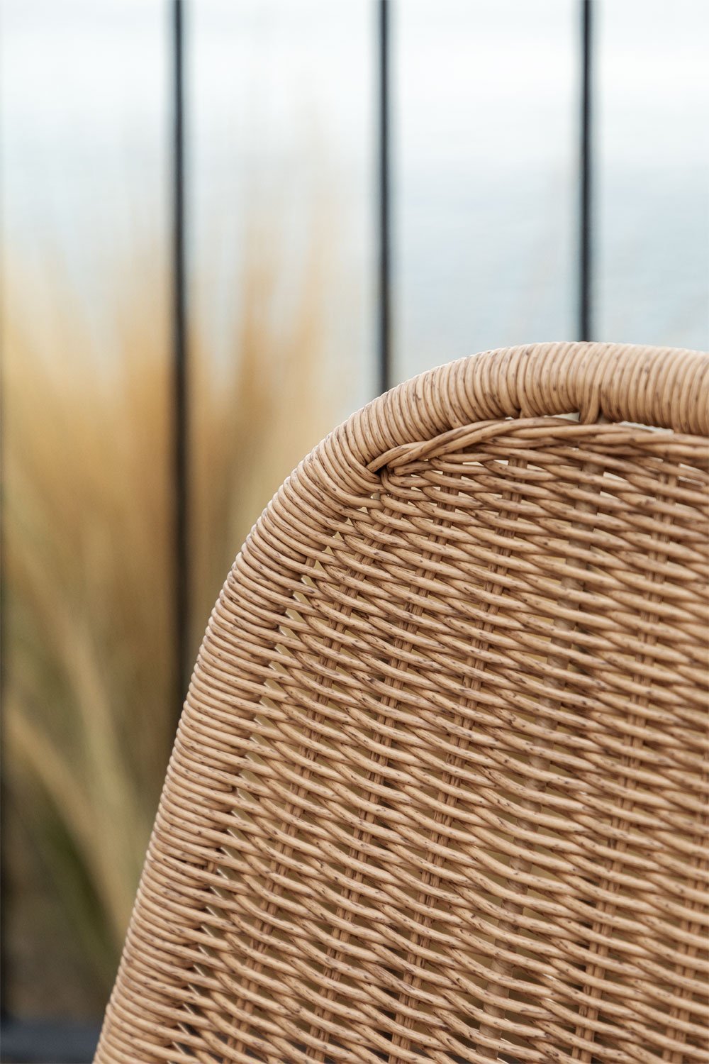 Reiven wicker stackable garden chair, gallery image 2
