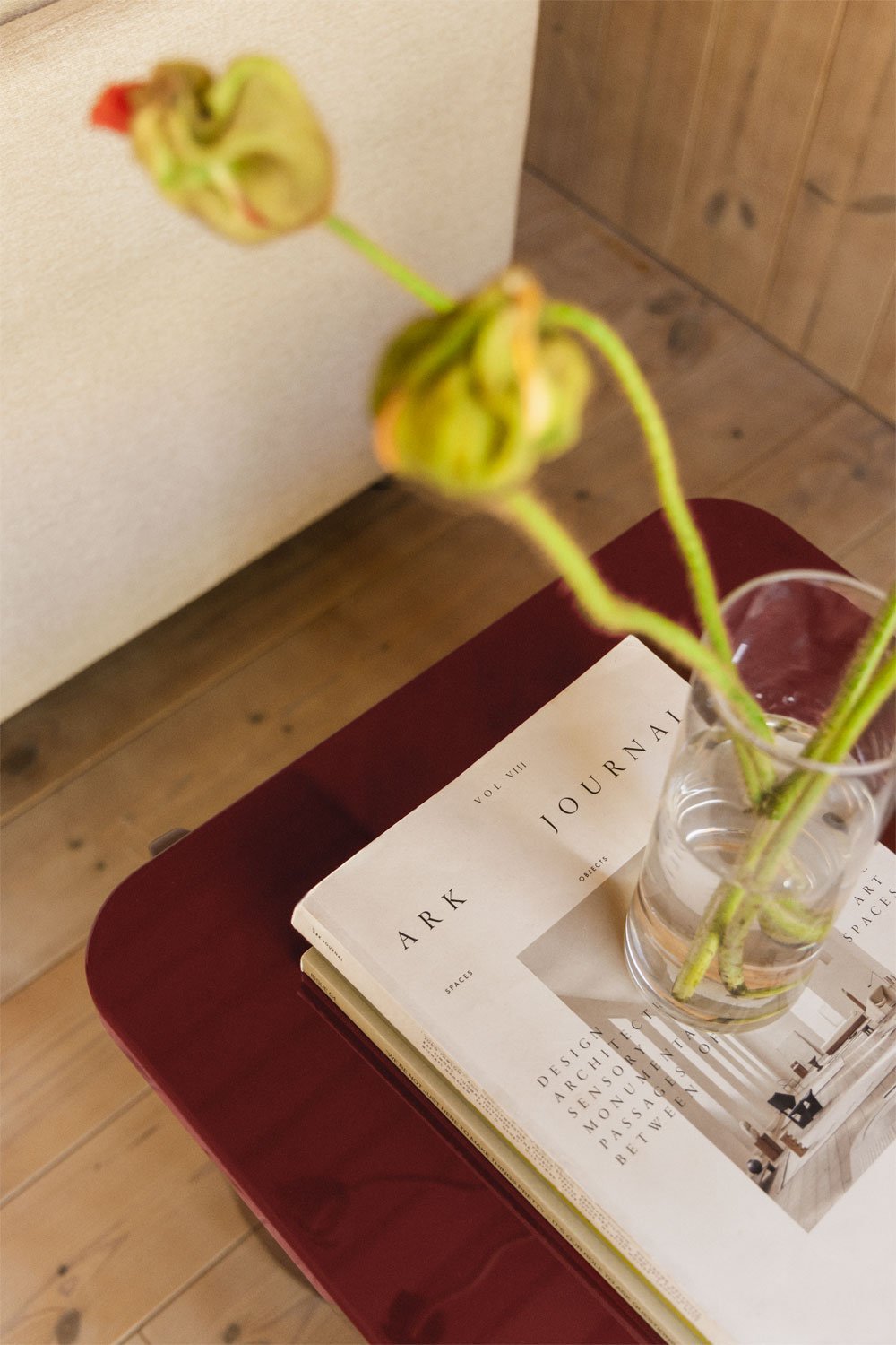 Square Side Table 50x50 cm in MDF Geneva, gallery image 2