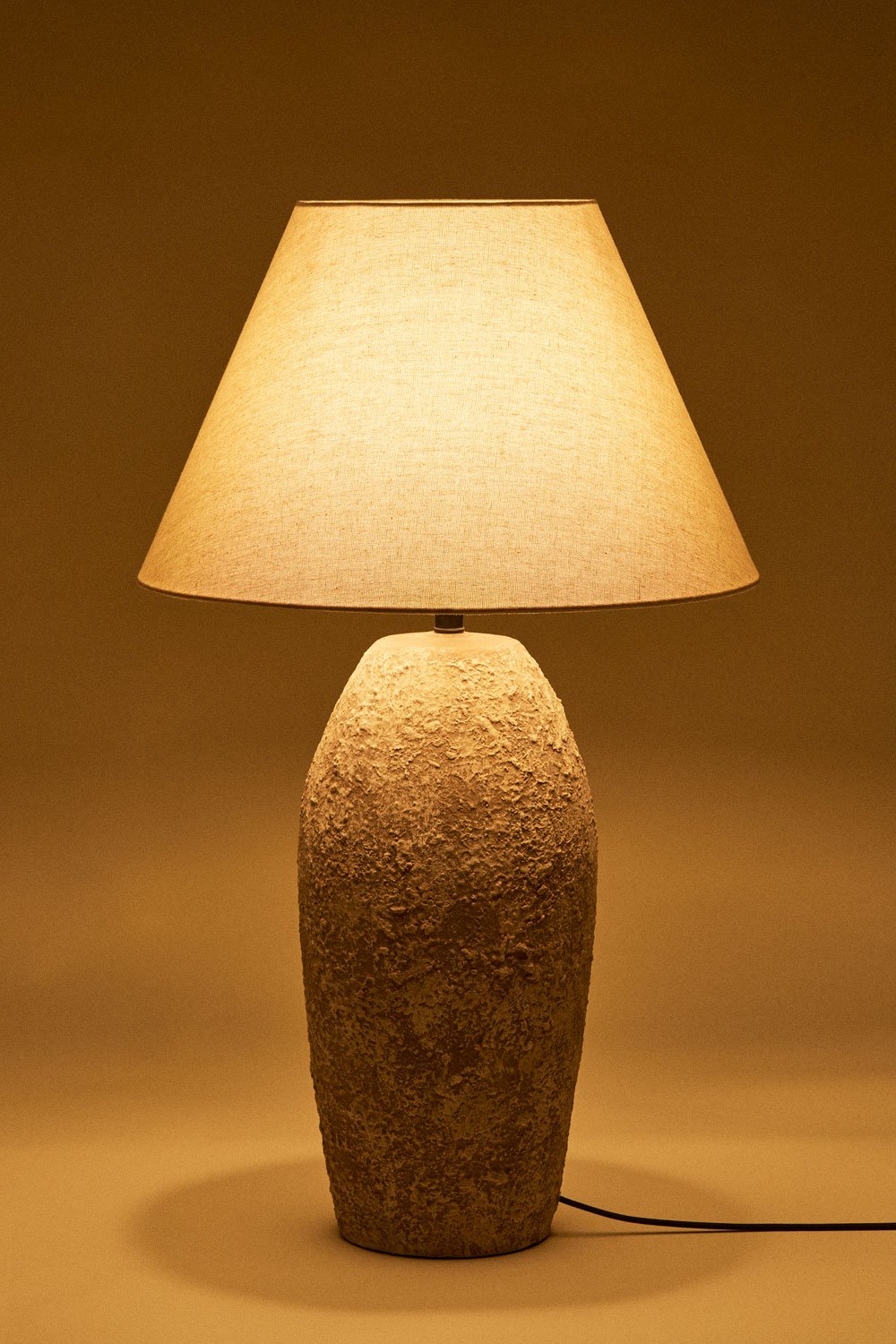 Rilatos ceramic and linen table lamp, gallery image 4