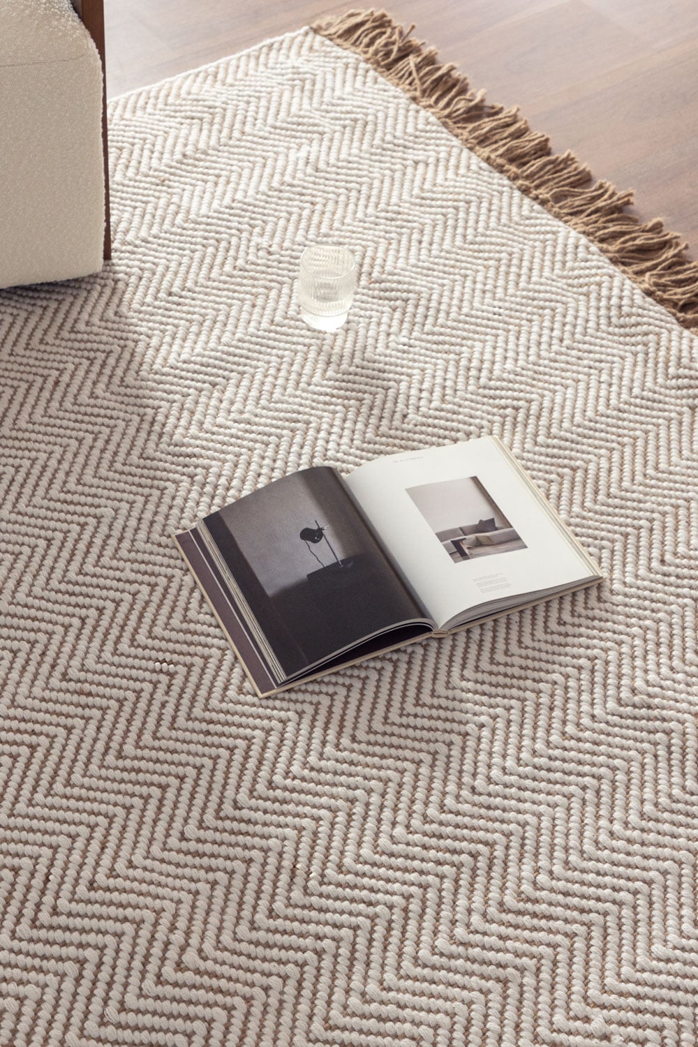 Rectangular rug 200x300 cm in polyethylene and jute Maxandra, gallery image 1