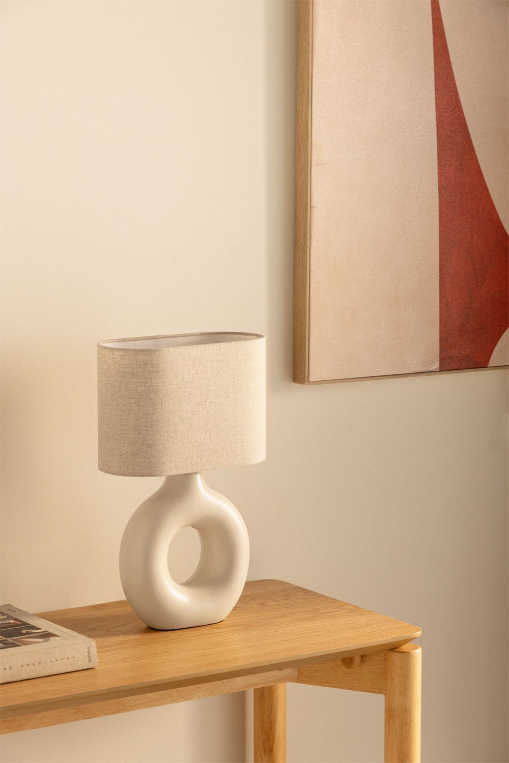 Katy ceramic table lamp, gallery image 1