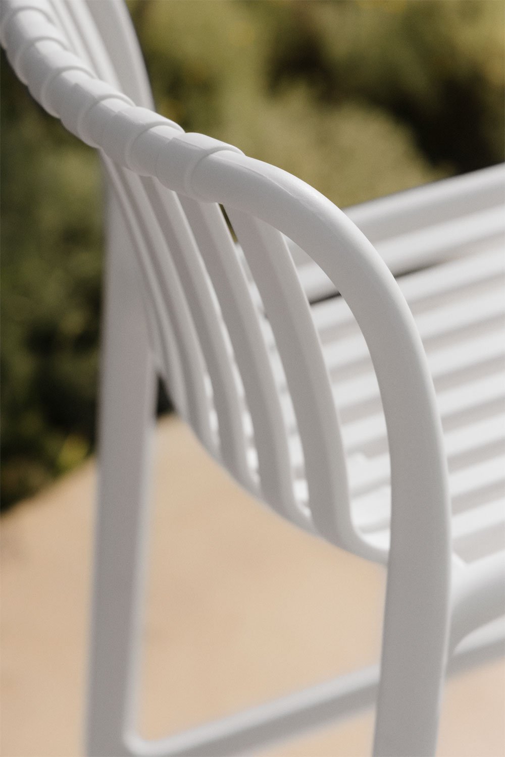 Wendell Stackable Polypropylene Garden Stool, gallery image 2